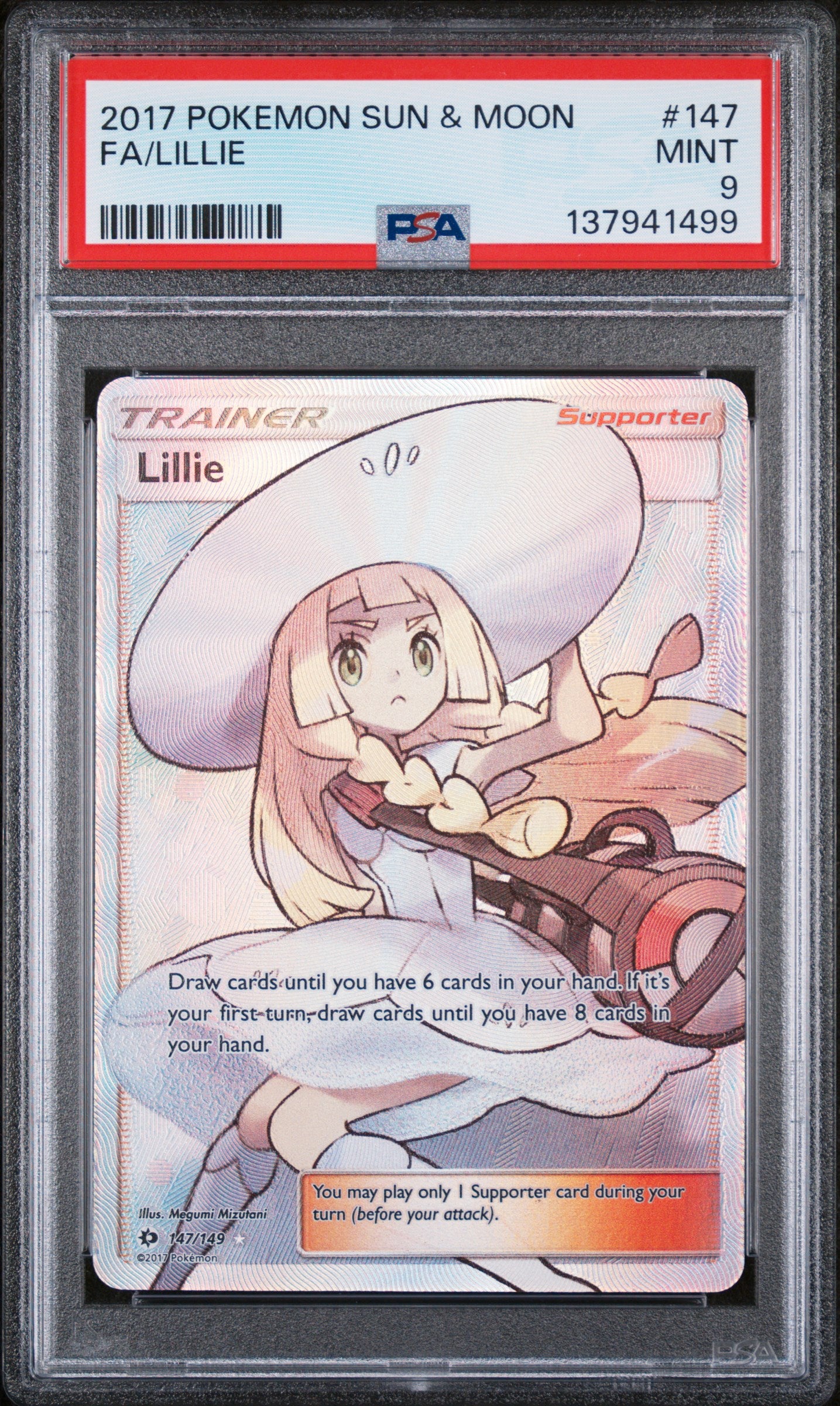 2017 Pokemon Lillie 147 PSA 9