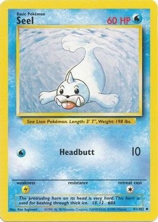 Seel 041/102  Base Set - Uncommon