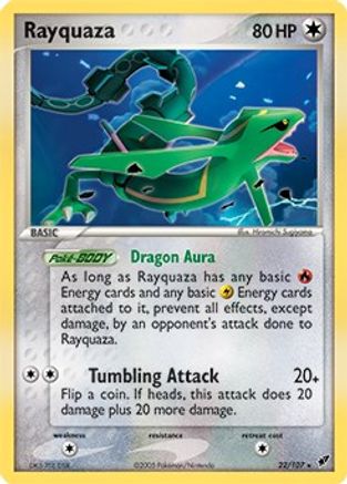 Rayquaza 022/107  - Holofoil Deck Exclusives - Holo Rare