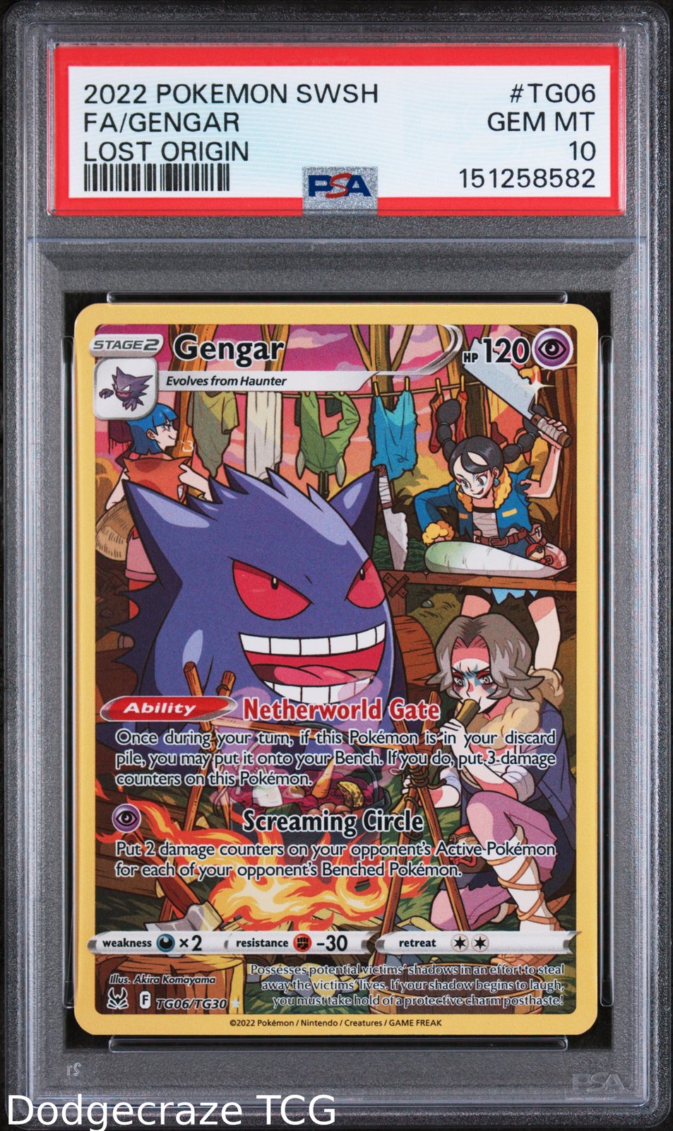2022 Pokemon Lost Origin Gengar TG06/TG30 PSA 10