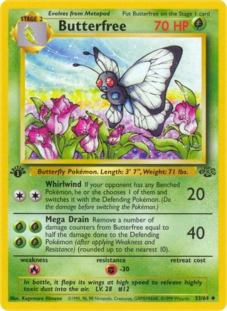 Butterfree 033/64  - Unlimited Jungle - Uncommon