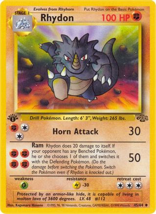 Rhydon 045/64  - Unlimited Jungle - Uncommon