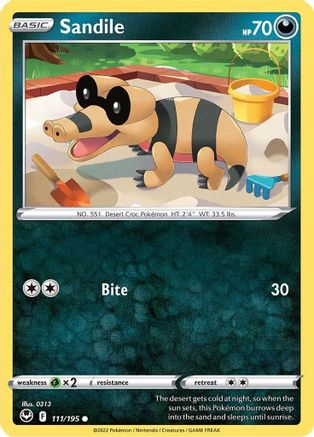 Sandile 111/195  SWSH12 Silver Tempest - Common
