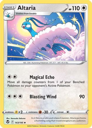 Altaria 143/195  SWSH12 Silver Tempest - Uncommon