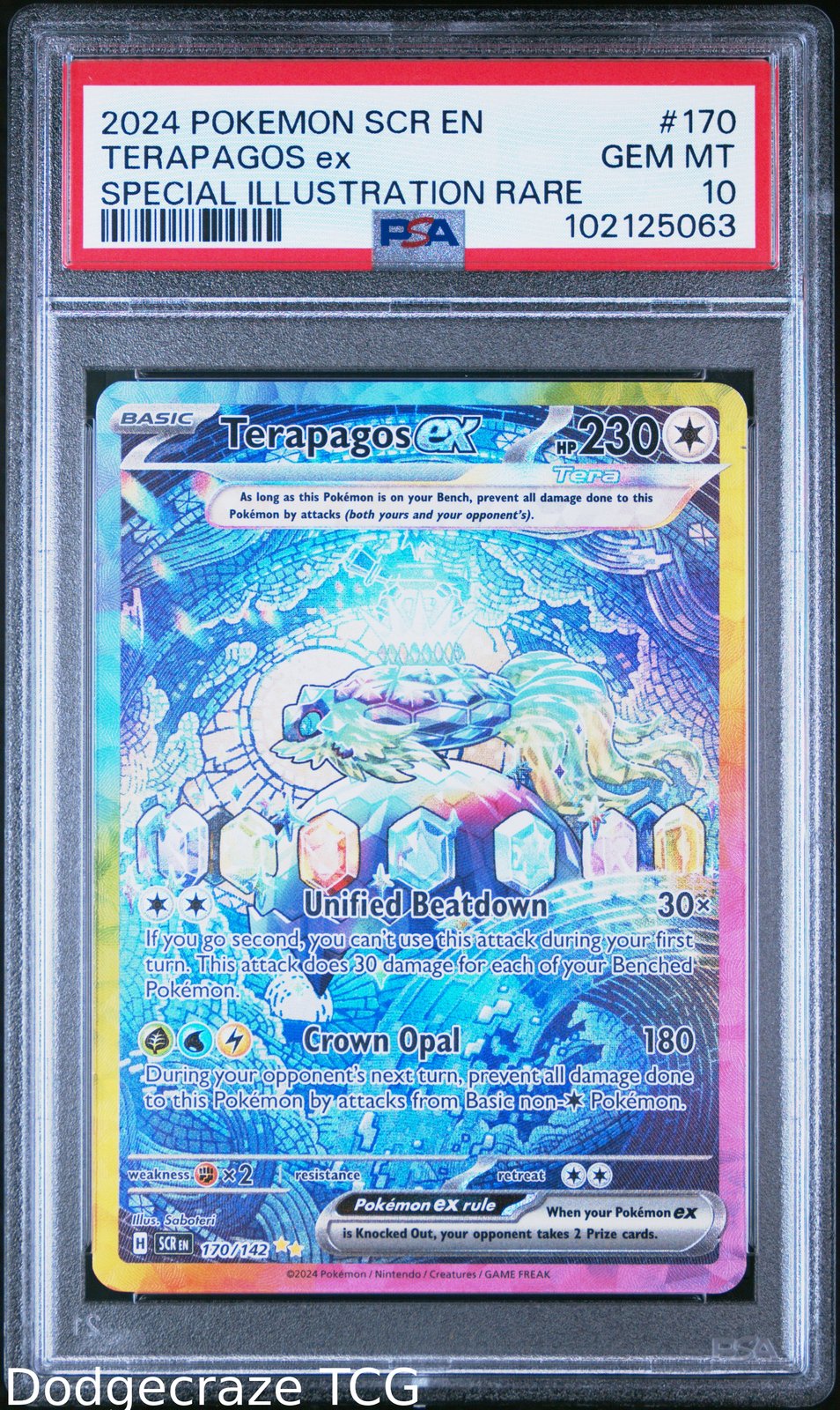 2024 Pokemon Terapagos EX Special Illustration Rare 170/142 PSA 10