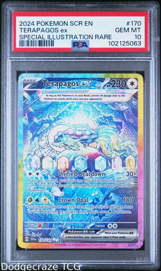 2024 Pokemon Terapagos EX Special Illustration Rare 170/142 PSA 10