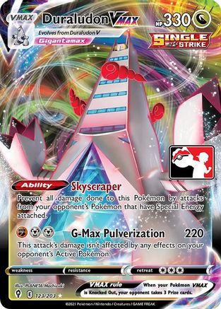 Duraludon VMAX 123  - Holofoil Prize Pack Series Cards - Ultra Rare