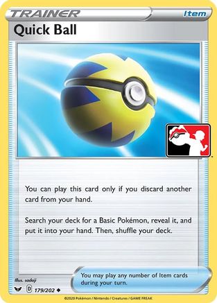 Quick Ball 179/202  - Holofoil Prize Pack Series Cards - Uncommon