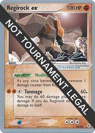 Regirock ex - 2006 (Jason Klaczynski) 098  World Championship Decks - Ultra Rare