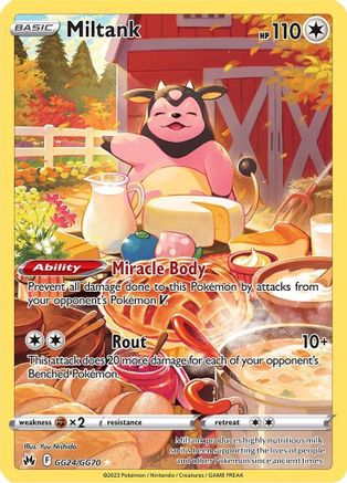 Miltank GG24/GG70  - Holofoil Crown Zenith Galarian Gallery - Ultra Rare