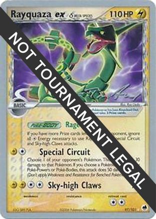 Rayquaza ex (Delta Species) - 2007 (Tom Roos) 097  World Championship Decks - Rare