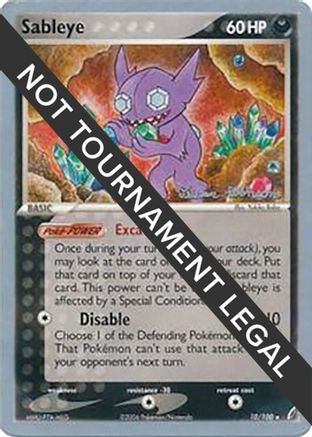 Sableye - 2008 (Tristan Robinson) 010  World Championship Decks - Rare