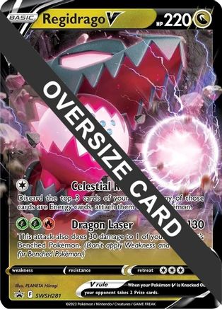 Regidrago V SWSH281  - Holofoil Jumbo Cards - Promo