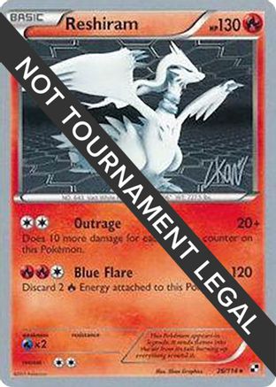 Reshiram - 2011 (Christopher Kan) 026  World Championship Decks - Rare