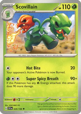 Scovillain 029/198  SV01 Scarlet & Violet Base Set - Uncommon