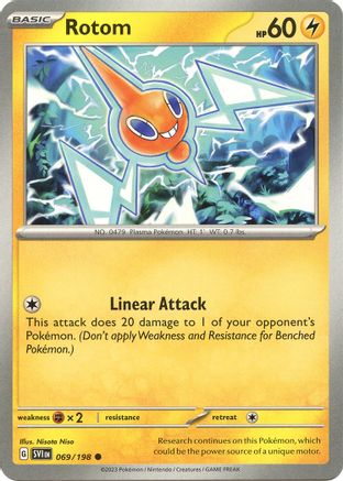 Rotom 069/198  SV01 Scarlet & Violet Base Set - Common