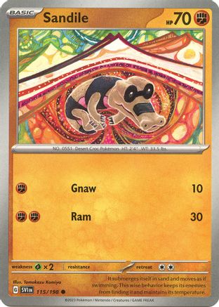 Sandile 115/198  SV01 Scarlet & Violet Base Set - Common