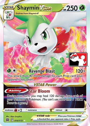 Shaymin VSTAR 014  - Holofoil Prize Pack Series Cards - Ultra Rare