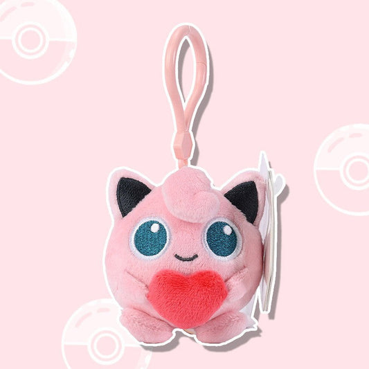 5” Jigglypuff Heart Key Chain Plush