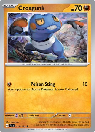 Croagunk 114/193  SV02 Paldea Evolved - Common