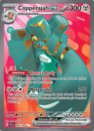 Copperajah ex 245/193  - Holofoil SV02 Paldea Evolved - Ultra Rare