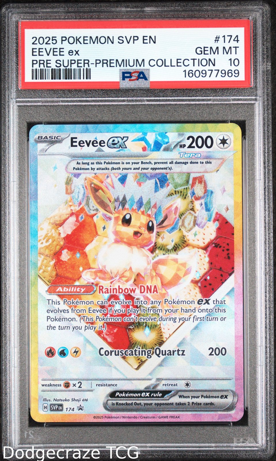 2025 Pokemon Eevee EX Prismatic Evolutions Super 174/131 PSA 10