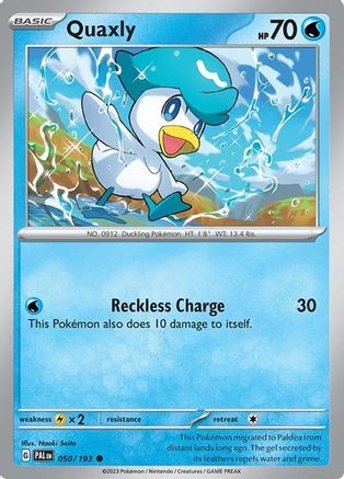 Quaxly 050/193  - Holofoil Miscellaneous Cards & Products - Common