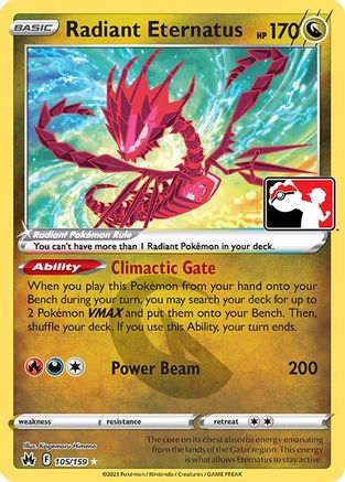 Radiant Eternatus 105  - Holofoil Prize Pack Series Cards - Radiant Rare