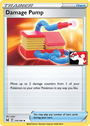 Damage Pump 156/196  Prize Pack Series Cards - Uncommon