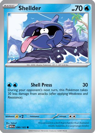 Shellder 090/165  SV Scarlet & Violet 151 - Common