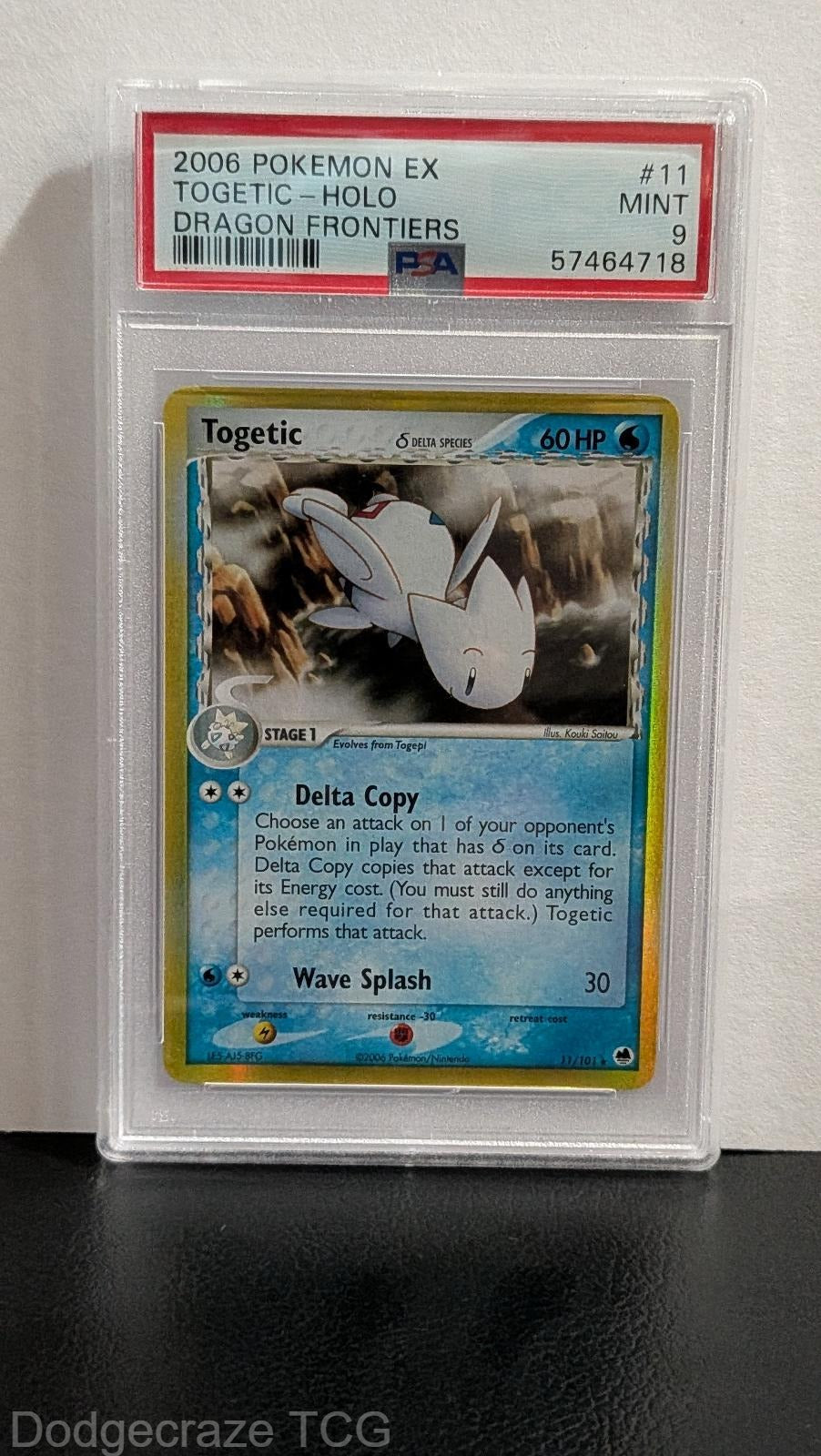 2006 Pokemon Dragon Frontiers Togetic Holo 11/101 PSA 9