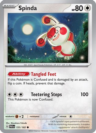 Spinda 151/182  SV04 Paradox Rift - Common