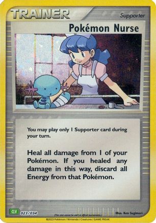 Pokemon Nurse 023/034  - Holofoil Trading Card Game Classic - Classic Collection