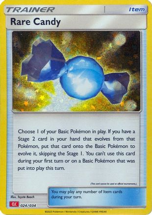 Rare Candy (CLC) 024/034  - Holofoil Trading Card Game Classic - Classic Collection