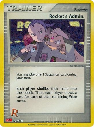 Rocket's Admin. (CLC) 025/034  - Holofoil Trading Card Game Classic - Classic Collection