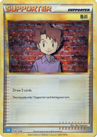 Bill (CLB) 018/034  - Holofoil Trading Card Game Classic - Classic Collection