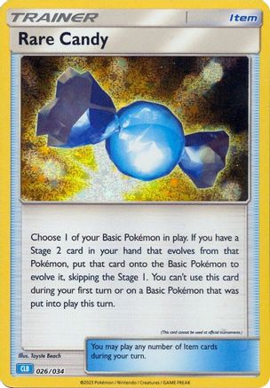 Rare Candy (CLB) 026/034  - Holofoil Trading Card Game Classic - Classic Collection