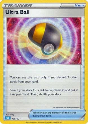 Ultra Ball (CLB) 030/034  - Holofoil Trading Card Game Classic - Classic Collection