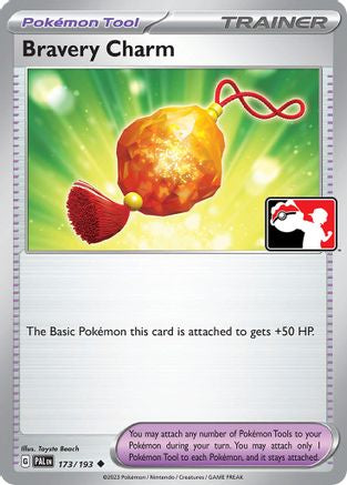 Bravery Charm 173/193  - Holofoil Prize Pack Series Cards - Uncommon