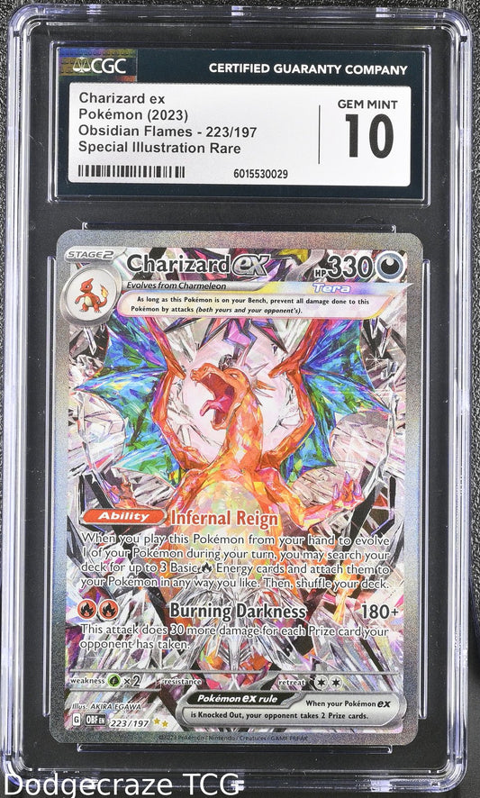 2023 Pokemon Charizard EX Special Illustration Rare 223/197 CGC 10