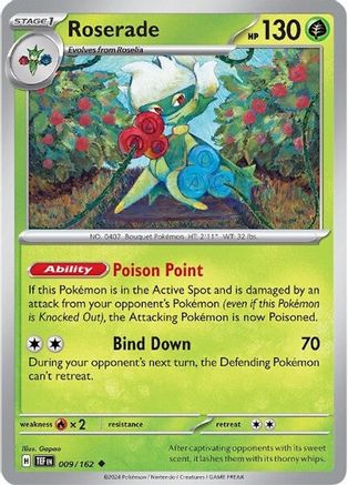 Roserade 009/162  SV05 Temporal Forces - Uncommon