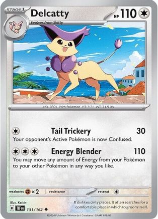 Delcatty 131/162  - Reverse Holofoil SV05 Temporal Forces - Uncommon