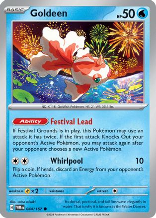 Goldeen 044/167  - Reverse Holofoil SV06 Twilight Masquerade - Common