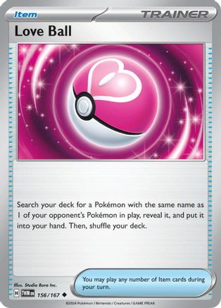 Love Ball 156/167  - Reverse Holofoil SV06 Twilight Masquerade - Uncommon