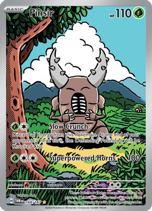 Pinsir 168/167  - Holofoil SV06 Twilight Masquerade - Illustration Rare