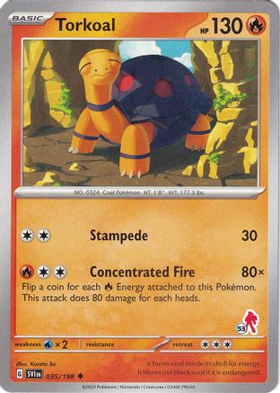 Torkoal - Armarouge 53 035  Battle Academy 2024 - Uncommon