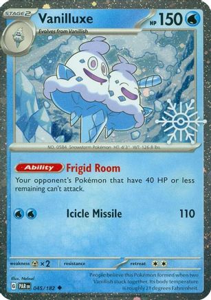 Vanilluxe (Holiday Calendar) 045/182  - Holofoil Miscellaneous Cards & Products - Uncommon