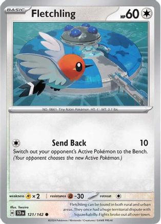 Fletchling 121/142  SV07 Stellar Crown - Common