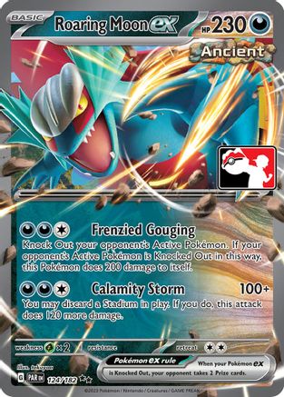 Roaring Moon ex 124/182  - Holofoil Prize Pack Series Cards - Double Rare