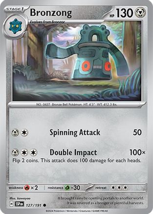 Bronzong 127/191  SV08 Surging Sparks - Common